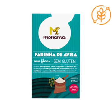 Imagem de Farinha de Aveia Monama Sem Glúten Orgânica 220g