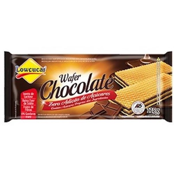Imagem de Biscoito Wafer Lowçucar Zero Açúcar Chocolate 115g