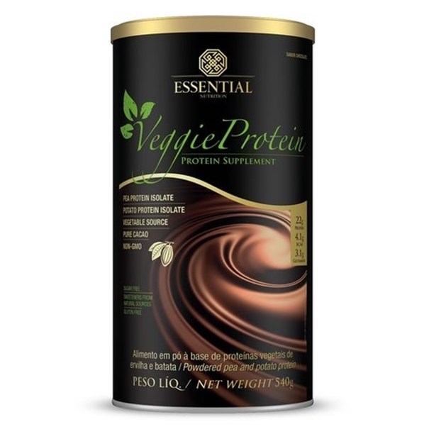 Imagem de Veggie Protein Cacau Essential Nutrition lata 455g