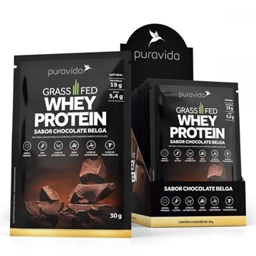 Imagem de Grassfed Whey Protein Chocolate Fred Pura Vida Sachê 30g