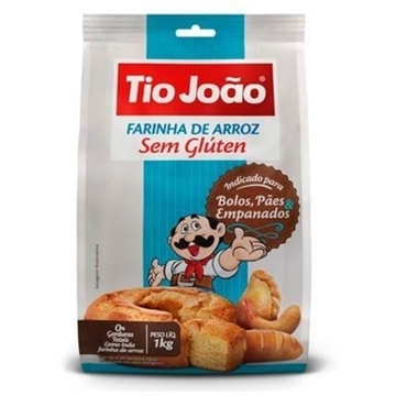 Imagem de Farinha de Arroz Sem Glúten Tio João 1Kg