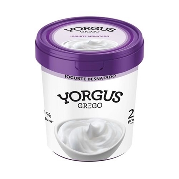 Imagem de Iogurte Yorgus Grego Natural Desnatado 500g
