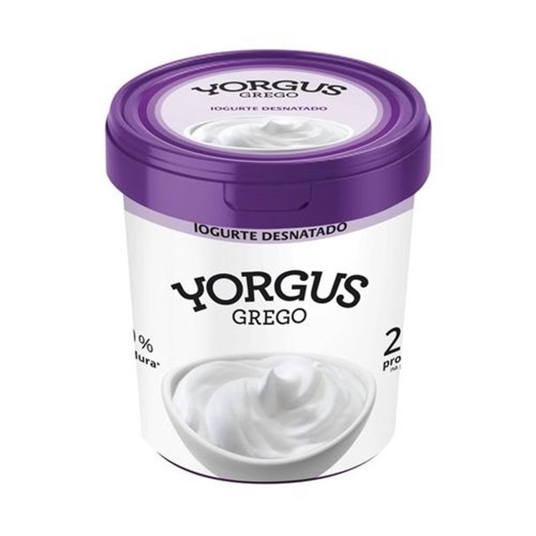 Imagem de Iogurte Yorgus Grego Natural Desnatado 500g