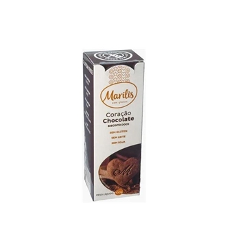 Imagem de Biscoito Sem Glúten Marilis Coração de Chocolate 100g