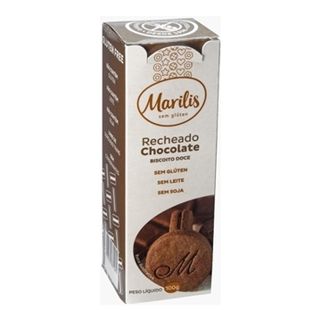 Imagem de Biscoito Recheado Sem Glúten Marilis Chocolate 100g