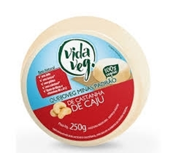 Imagem de Queijo Vegano Minas Padrão Vida Veg de castanha de caju 250g