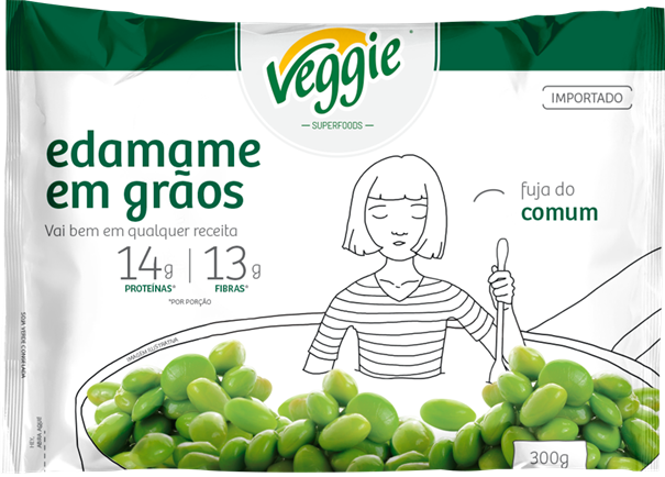 Imagem de Edamame em grãos congelado Veggie 300g