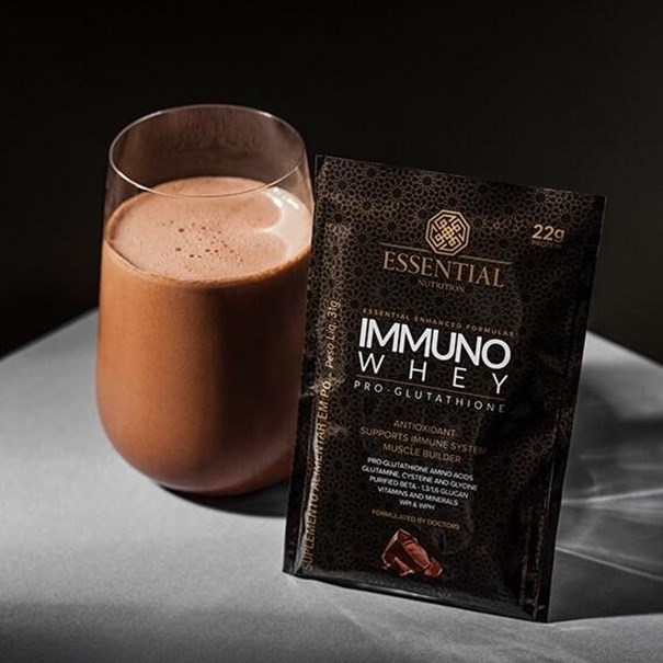 Imagem de Immuno Whey Sachê 31g Essential Nutrition chocolate