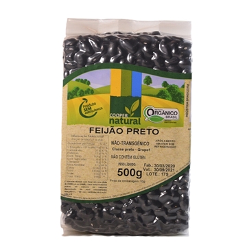Imagem de Feijão Preto Orgânico Coopernatural 500g
