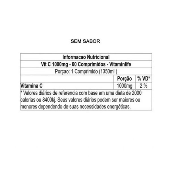 Imagem de Vitamina C Mast Vitamin LIfe 1000mg 60caps