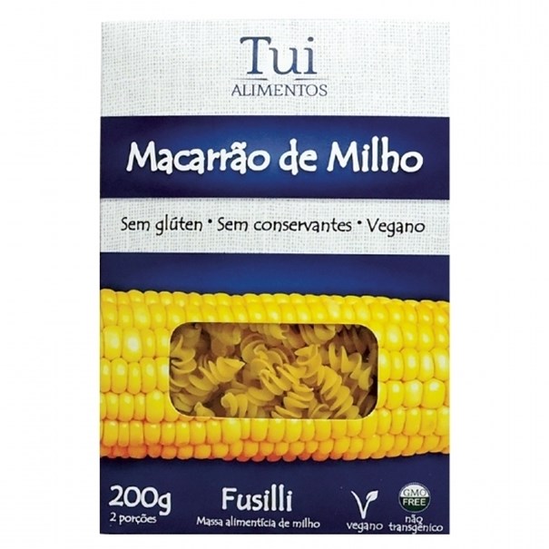 Imagem de Macarrão de Milho Fusilli Tui Alimentos Sem Glúten  200g