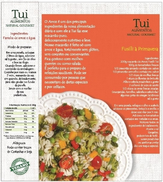 Imagem de Macarrão de Arroz Fusilli Sem Glúten Tui Alimentos 200g
