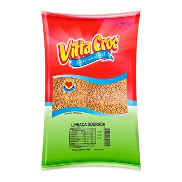 Imagem de Semente de Linhaça Dourada Vitta Croc 200g