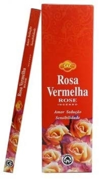 Imagem de Incenso Sac Rosa Vermelha 8und