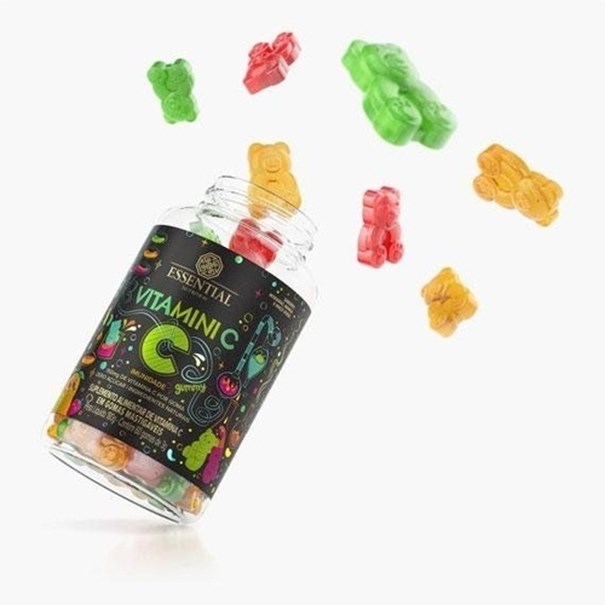 Imagem de Vitamina C - Vitamini C Essential Nutrition (60 gomas 3g) 180g