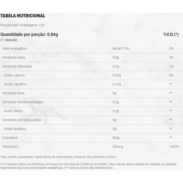Imagem de Vitamina D3 500mg Essential Nutrition 120 caps