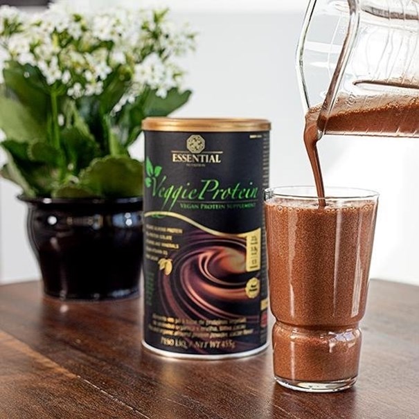 Imagem de Veggie Protein Cacau Essential Nutrition lata 455g