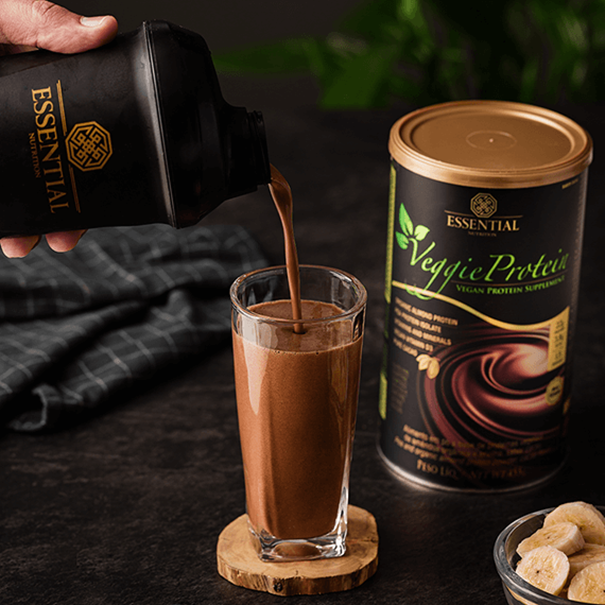 Imagem de Veggie Protein Cacau Essential Nutrition lata 455g