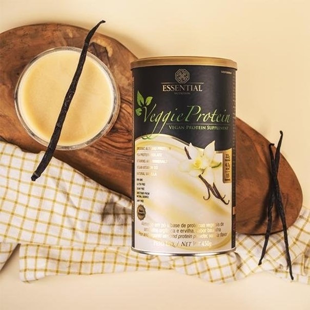 Imagem de Veggie Protein Vanilla Essential Nutrition 450g