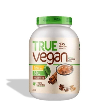 Imagem de True Vegan Vanilla Chai Proteína de Ervilha e Arroz - 837g