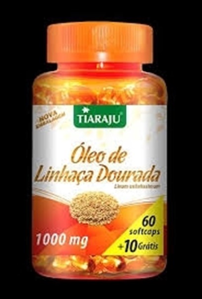 Imagem de Óleo de Linhaça Dourada Tiaraju 1g (60cps)