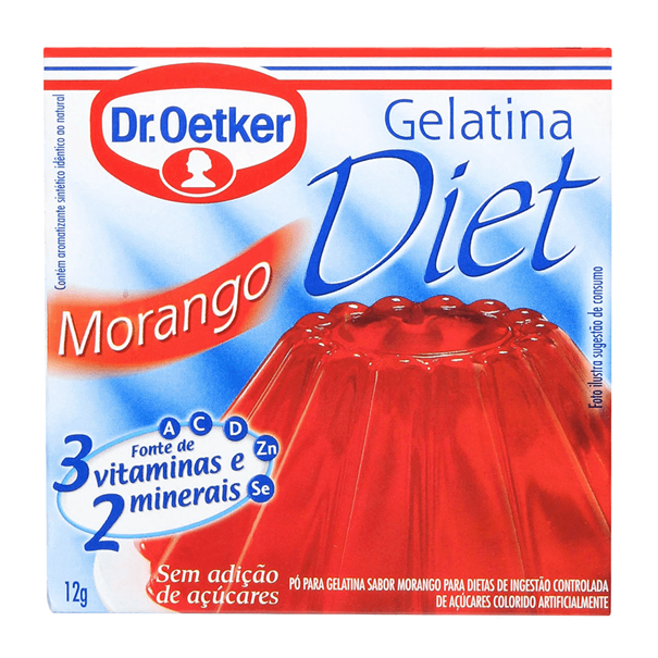 Imagem de Gelatina Oetker Diet Morango 12g