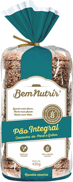 Imagem de Pão Bem Nutrir Integral Castanha e Grãos Sem GLúten 420g