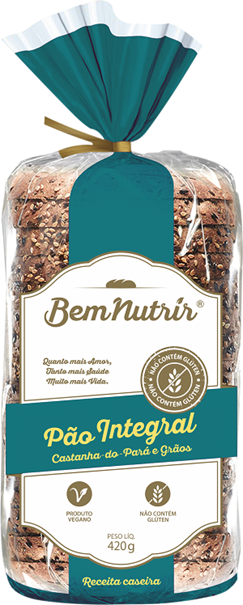 Imagem de Pão Bem Nutrir Integral Castanha e Grãos Sem GLúten 420g