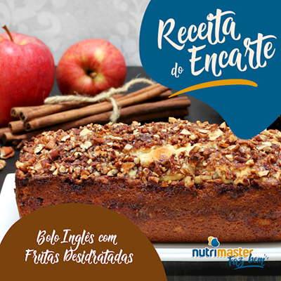 Bolo Inglês com Frutas Desidratadas