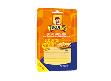 Imagem de Queijo mussarela  light sem lactose 150g-Tirolez