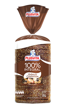 Imagem de Pão Integral Plusvita Grão  & Castanha 450g