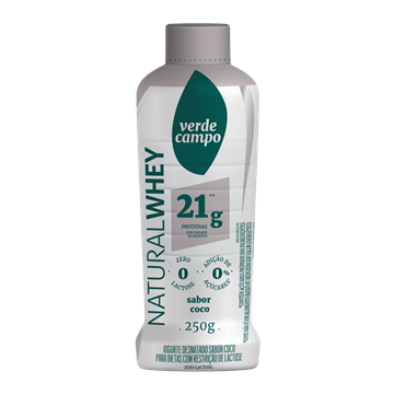 Imagem de Iogurte Natural Whey 21g coco 250g - Verde Campo