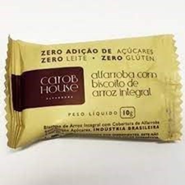 Imagem de Alfarroba com biscoito Arroz integral 10g