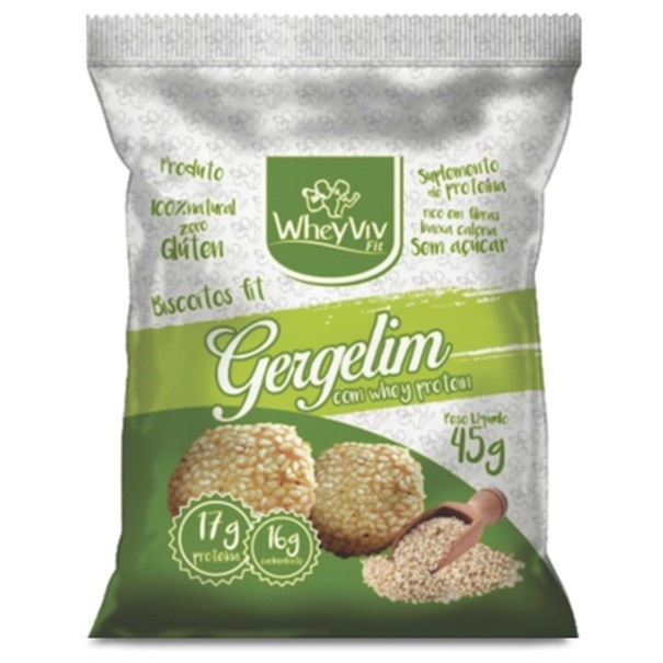 Imagem de Biscoito whey viv fit gergelim 45g
