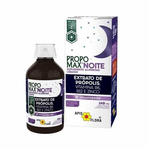 Imagem de Propomax Noite Extrato de Própolis e Vitamina B6, B12 Zinco 140ml - Apis Flora