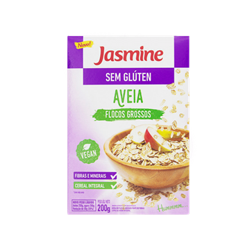 Imagem de Aveia em flocos grosso sem glúten 200g -Jasmine