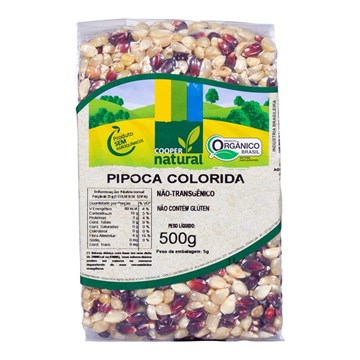 Imagem de Milho de Pipoca Coopernatural Colorida 500g