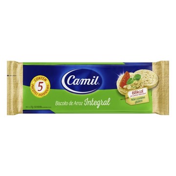 Imagem de Biscoito Integral de  Arroz Camil 90g