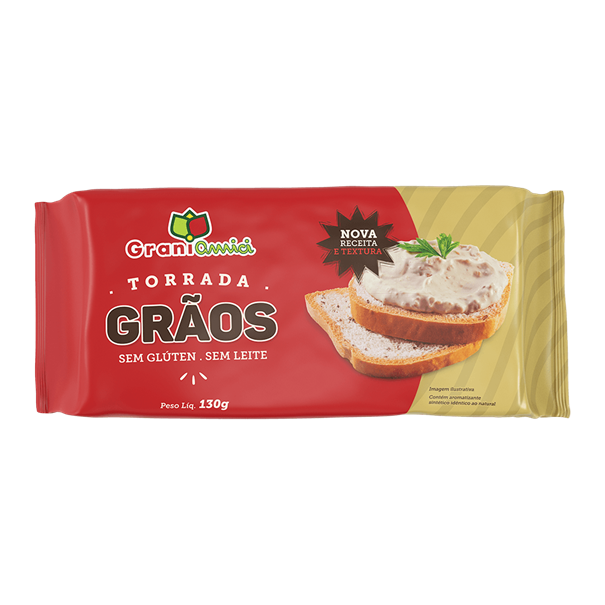 Imagem de Torrada Grãos Sem Gluten -  Grani Amici  130g