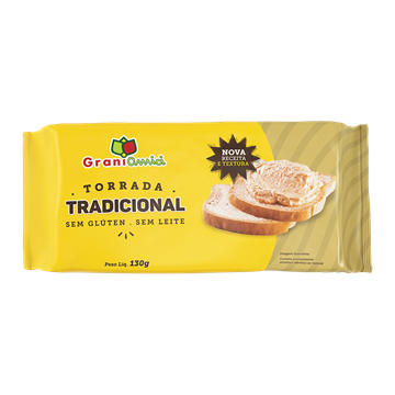 Imagem de Torrada Sem Gluten Tradicional -  Grani Amici 130g