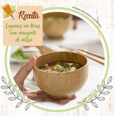 Legumes em Tiras com Vinagrete de Missô