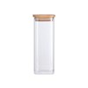 Imagem de Pote de Mantimento Oikos Quadrado Flat Tampa Bambu 400ml