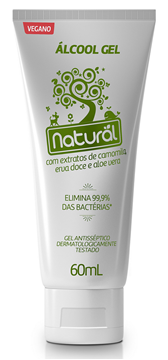 Imagem de Álcool Gel Natural Extrato de  Camomila 60g