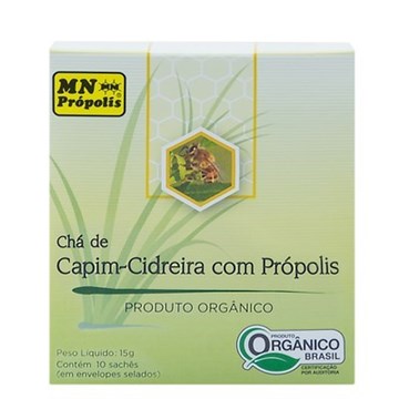 Imagem de Chá de Capim Cidreira Com Própolis Orgânico 15g - 10 sachês