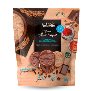 Imagem de Biscoito de Arroz Integral Naturatta Zero Acucar 60g