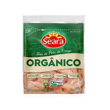 Imagem de File de Peito de Frango Em Tiras Organico Seara Ziper 600g