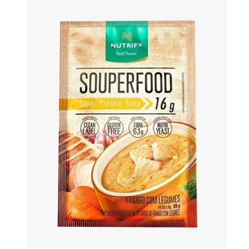 Imagem de Souperfood de Frango com Legumes Nutrify 10 Sachês 35g