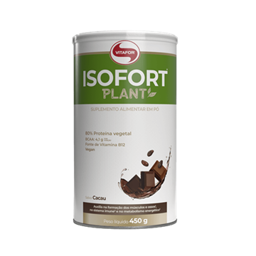 Imagem de Proteína isofort plant cacau 450g -Vitafor