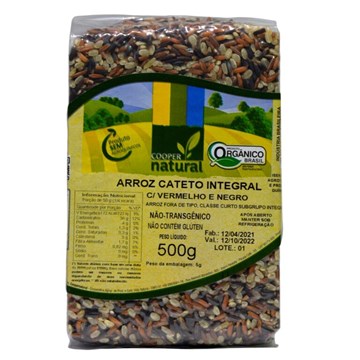 Imagem de Arroz Cateto Integral Vermelho e Negro Coopernatural 500g