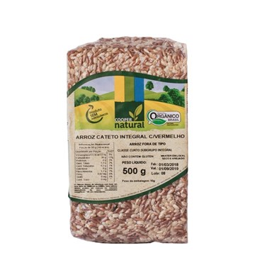 Imagem de Arroz Cateto Integral Vermelho Orgânico CooperNatural 500g